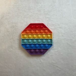 Pop It Bubble Rainbow Octagon Sensory Toy & Stress Reliever